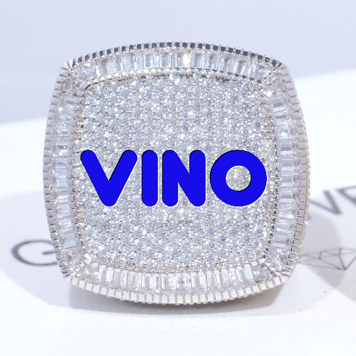 CUSTOM LETTER 3D ICED RING