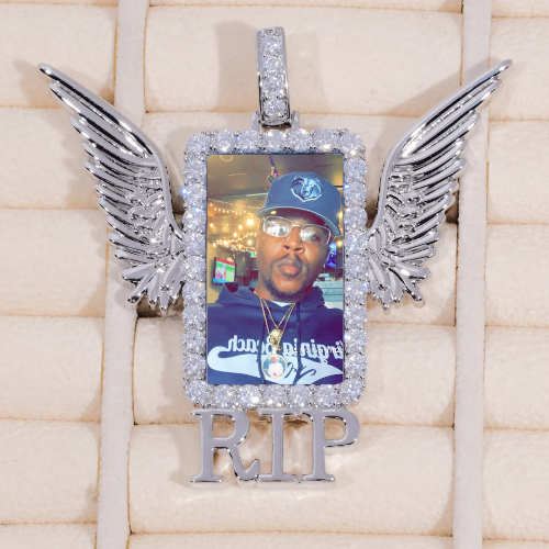 RIP WING 3D CUSTOM PICTURE PENDANT
