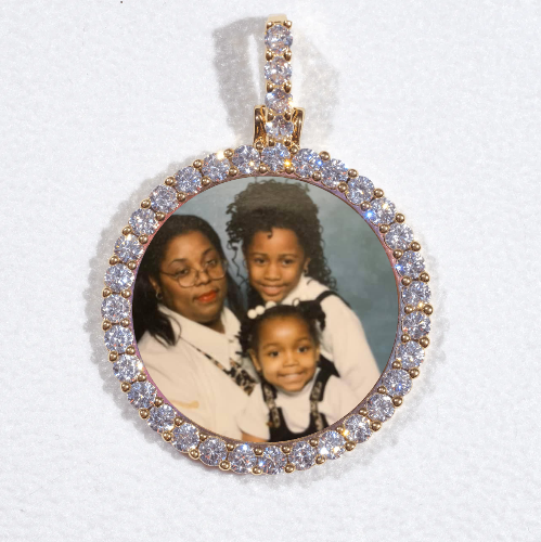 3D CIRCLE CUSTOM PICTURE PENDANT SMALL SIZE