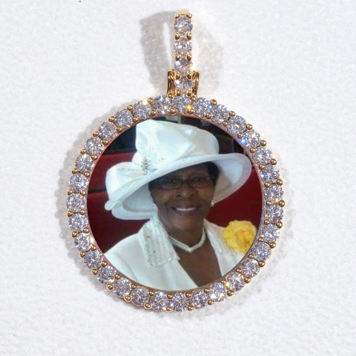 3D CIRCLE CUSTOM PICTURE PENDANT SMALL SIZE
