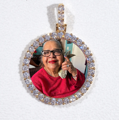 3D CIRCLE CUSTOM PICTURE PENDANT SMALL SIZE