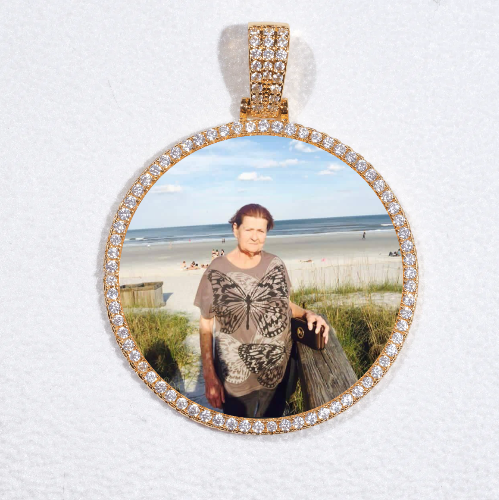 MEDIUM 3D CIRCLE CUSTOM PICTURE PENDANT