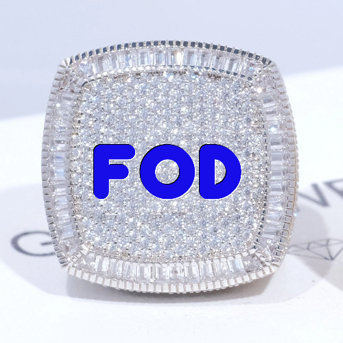 CUSTOM LETTER 3D ICED RING