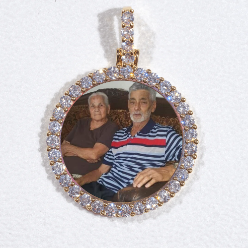 3D CIRCLE CUSTOM PICTURE PENDANT SMALL SIZE