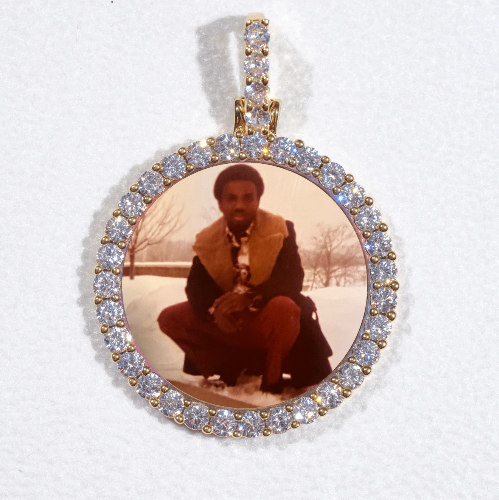 3D CIRCLE CUSTOM PICTURE PENDANT SMALL SIZE