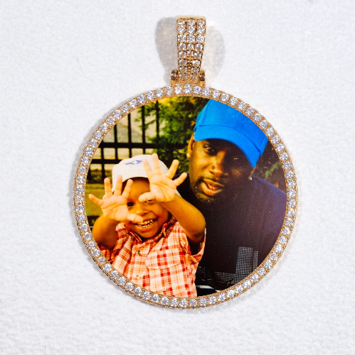 MEDIUM 3D CIRCLE CUSTOM PICTURE PENDANT