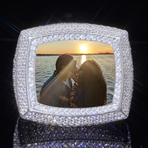 3D CUSTOM PICTURE ICED RING