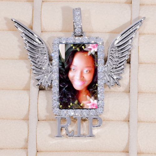 RIP WING 3D CUSTOM PICTURE PENDANT