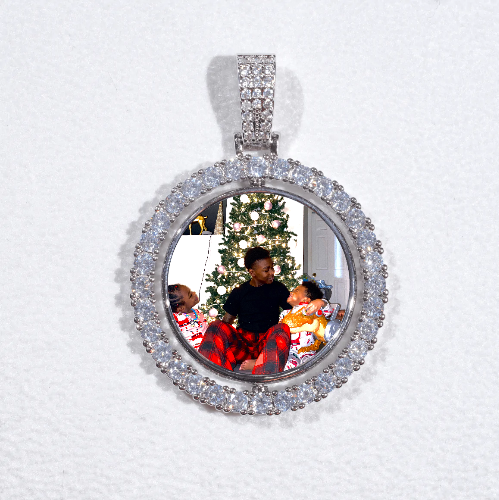 3D Spinning 2-Faced Custom Picture Pendant