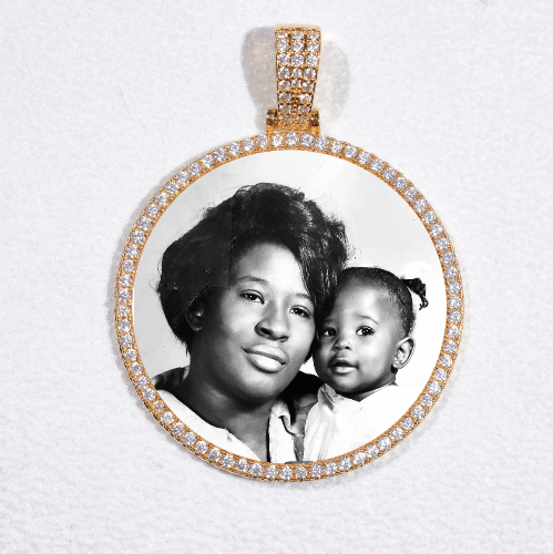 MEDIUM 3D CIRCLE CUSTOM PICTURE PENDANT