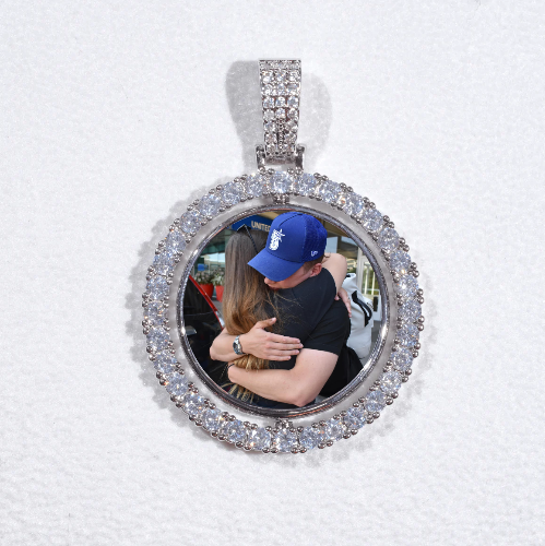 3D Spinning 2-Faced Custom Picture Pendant