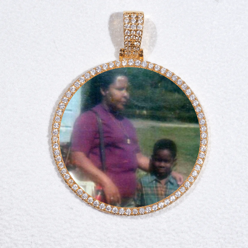 MEDIUM 3D CIRCLE CUSTOM PICTURE PENDANT