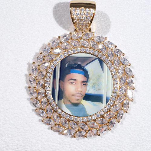 Large 3D Wheat Ear Custom Picture Pendant
