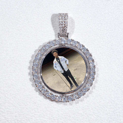 3D Spinning 2-Faced Custom Picture Pendant
