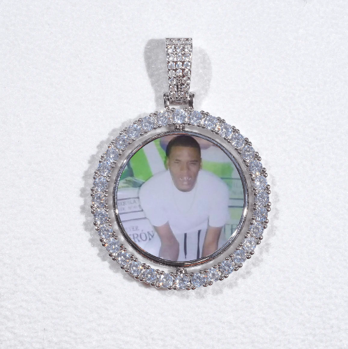 3D Spinning 2-Faced Custom Picture Pendant