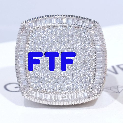 CUSTOM LETTER 3D ICED RING