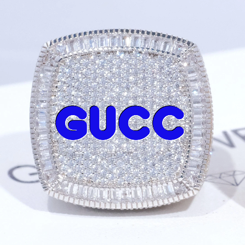 CUSTOM LETTER 3D ICED RING