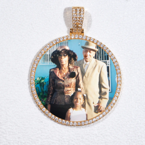 MEDIUM 3D CIRCLE CUSTOM PICTURE PENDANT