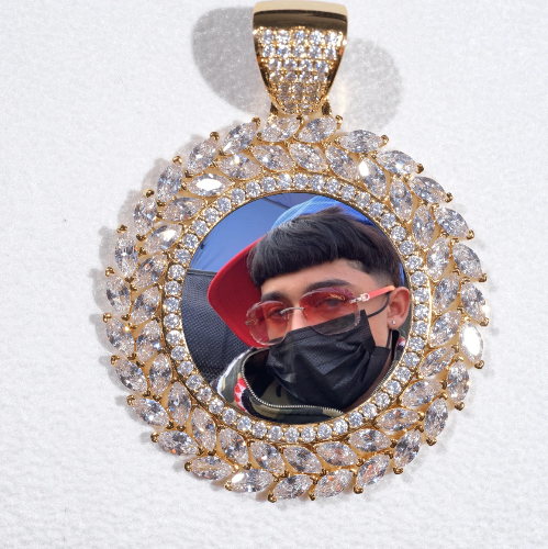 Large 3D Wheat Ear Custom Picture Pendant