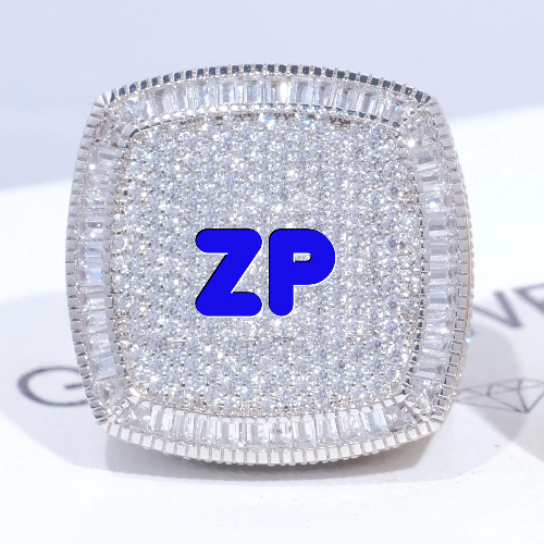 CUSTOM LETTER 3D ICED RING