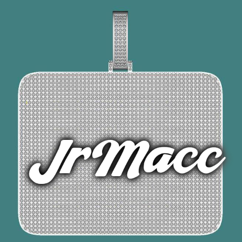 CUSTOM LETTER NECKLACE 3D BIG SQUARE