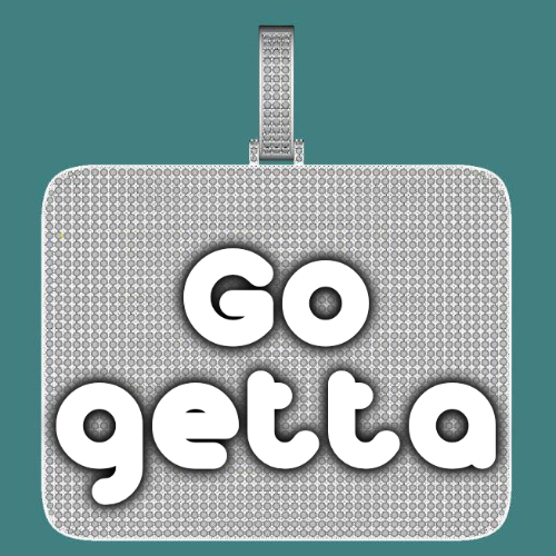 CUSTOM LETTER NECKLACE 3D BIG SQUARE