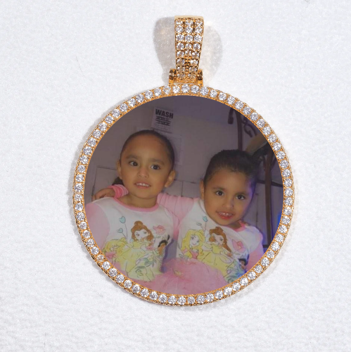 MEDIUM 3D CIRCLE CUSTOM PICTURE PENDANT
