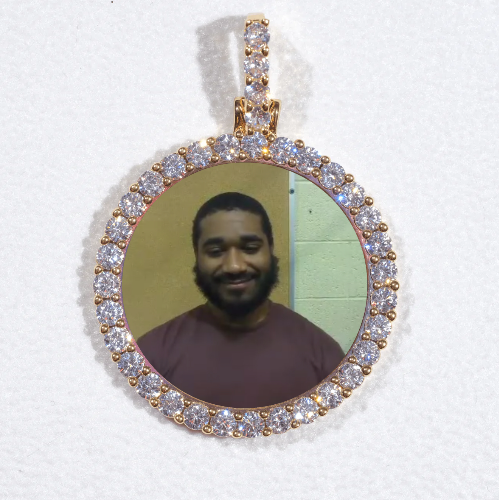 3D CIRCLE CUSTOM PICTURE PENDANT SMALL SIZE