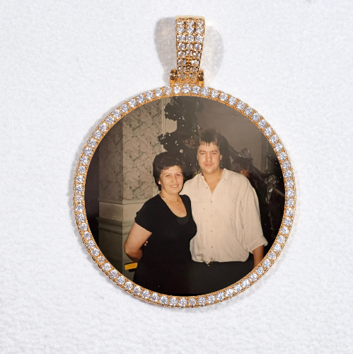 MEDIUM 3D CIRCLE CUSTOM PICTURE PENDANT