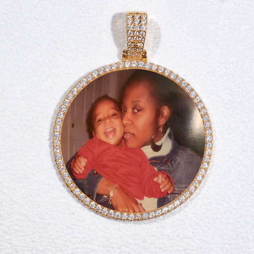 MEDIUM 3D CIRCLE CUSTOM PICTURE PENDANT