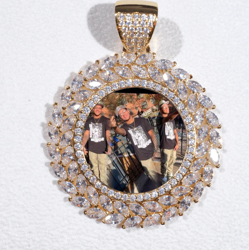 Large 3D Wheat Ear Custom Picture Pendant