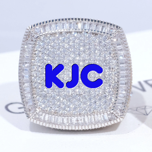 CUSTOM LETTER 3D ICED RING