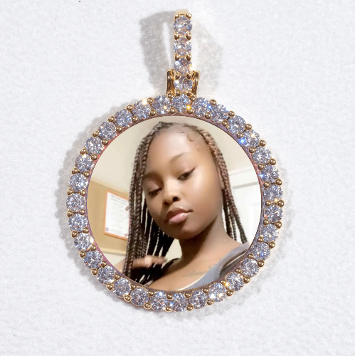3D CIRCLE CUSTOM PICTURE PENDANT SMALL SIZE