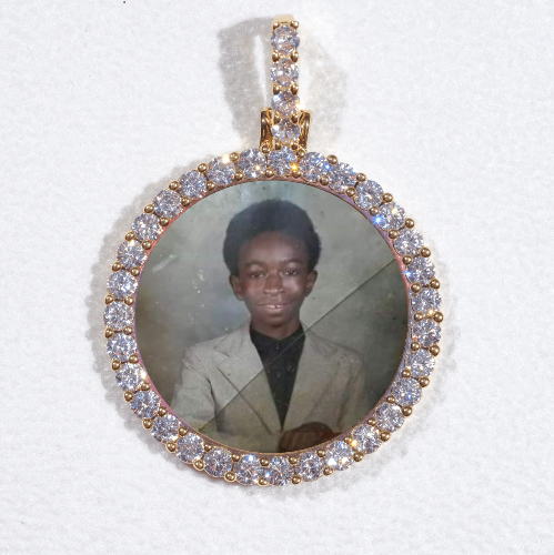 3D CIRCLE CUSTOM PICTURE PENDANT SMALL SIZE