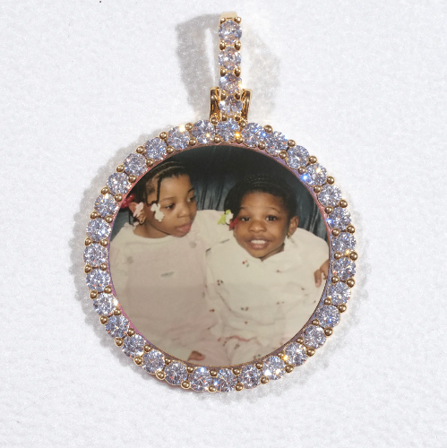 3D CIRCLE CUSTOM PICTURE PENDANT SMALL SIZE