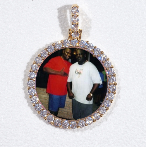 3D CIRCLE CUSTOM PICTURE PENDANT SMALL SIZE