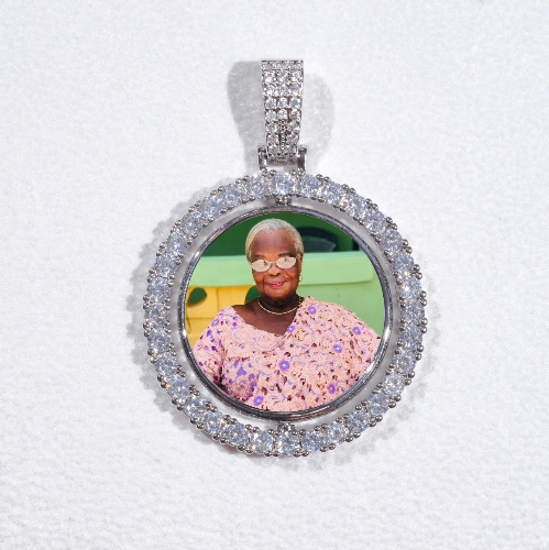 3D Spinning 2-Faced Custom Picture Pendant