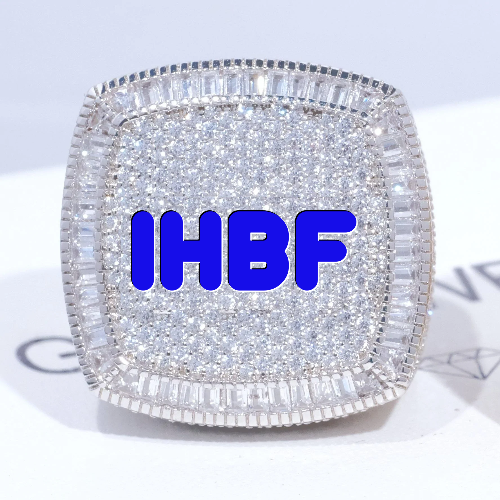 CUSTOM LETTER 3D ICED RING