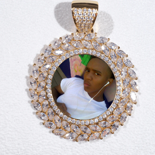 Large 3D Wheat Ear Custom Picture Pendant