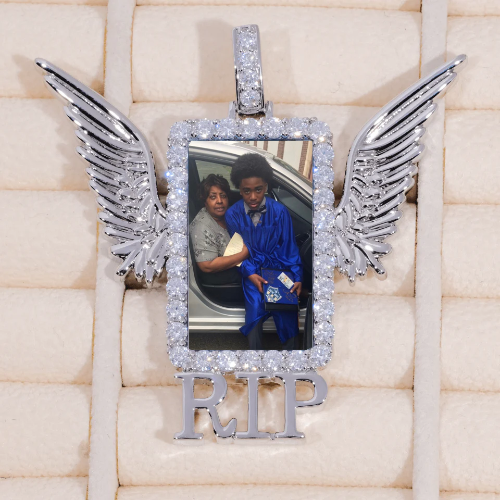RIP WING 3D CUSTOM PICTURE PENDANT