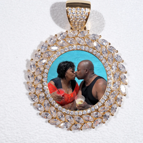 Large 3D Wheat Ear Custom Picture Pendant