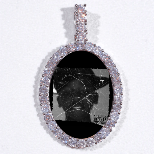 Large 3D Oval Custom Picture Pendant