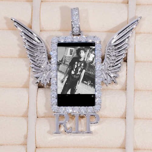 RIP WING 3D CUSTOM PICTURE PENDANT