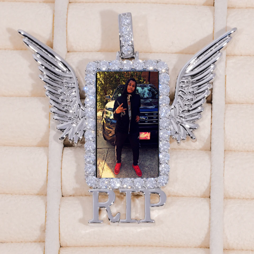 RIP WING 3D CUSTOM PICTURE PENDANT