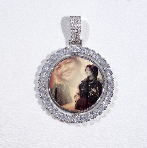 3D Spinning 2-Faced Custom Picture Pendant