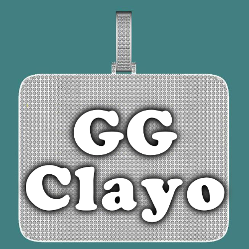 CUSTOM LETTER NECKLACE 3D BIG SQUARE