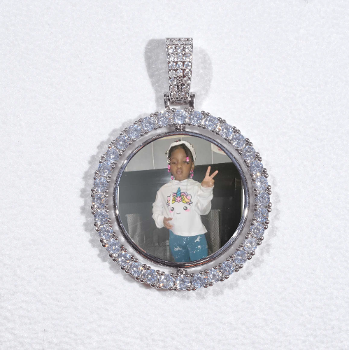 3D Spinning 2-Faced Custom Picture Pendant