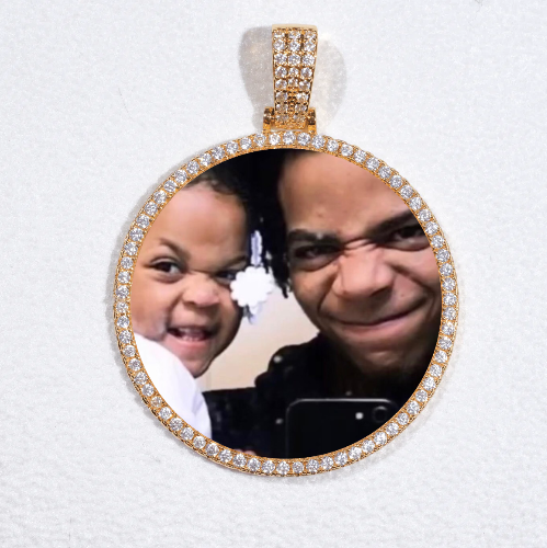 MEDIUM 3D CIRCLE CUSTOM PICTURE PENDANT