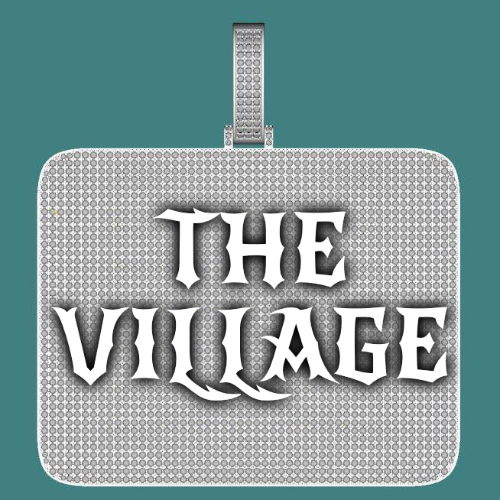 CUSTOM LETTER NECKLACE 3D BIG SQUARE