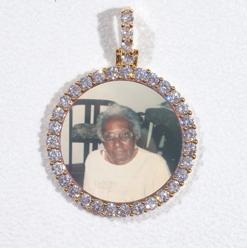 3D CIRCLE CUSTOM PICTURE PENDANT SMALL SIZE